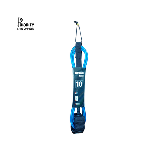 Priority Straight Leash 10FT x 9.0mm – Double Swivel Ankle Cuff