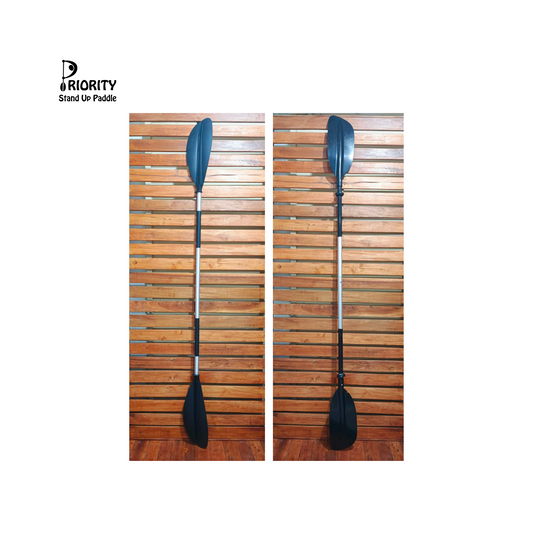 Priority Kayak Paddle Adj 2-Pc Aluminum Shaft KAY Black