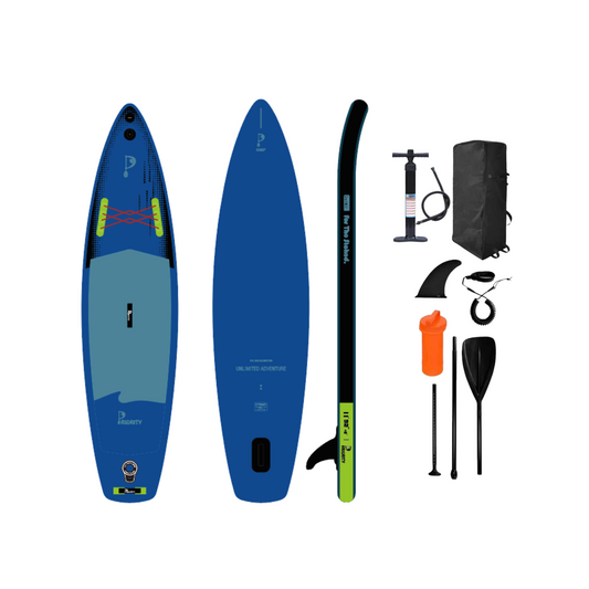 Priority SUP Inflatable Board ISUP Single Chamber 11'0"x32"x6" 270L Blue