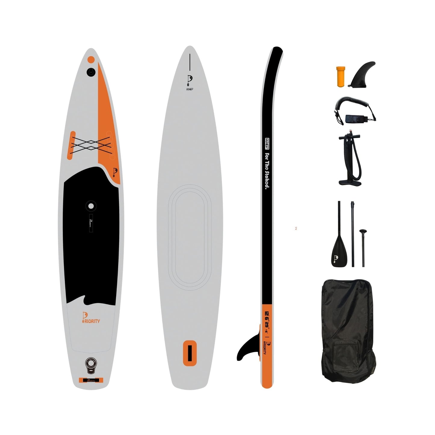 ISUP 12'6 Double Chambers Grey