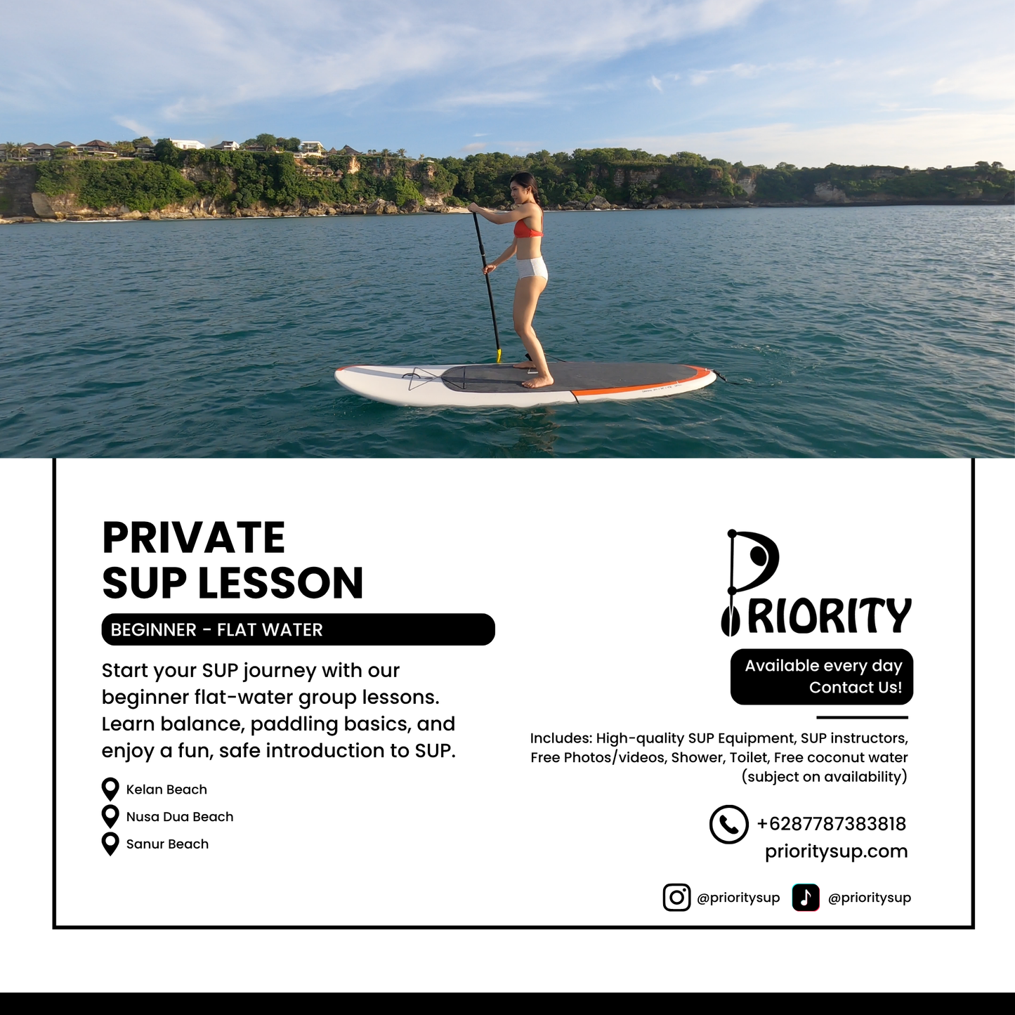 Beginner SUP Lessons (Flat Water)